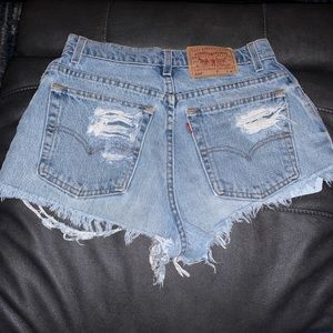 levis denim shorts